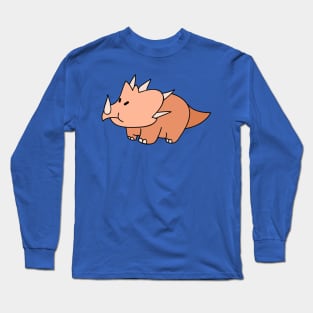 Beige Triceratops Long Sleeve T-Shirt